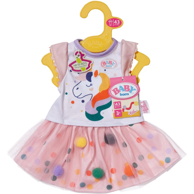 BABY Born Tutu Kjole Unicorn 43cm