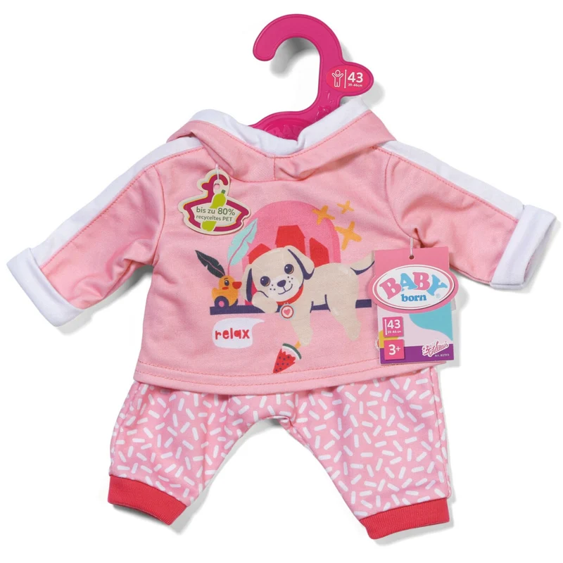 BABY Born Jogging Dragt Pink 43cm