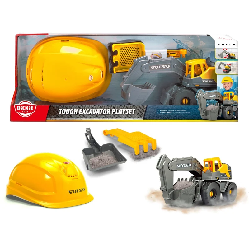 Dickie Toys Volvo Tough Excavator Playset