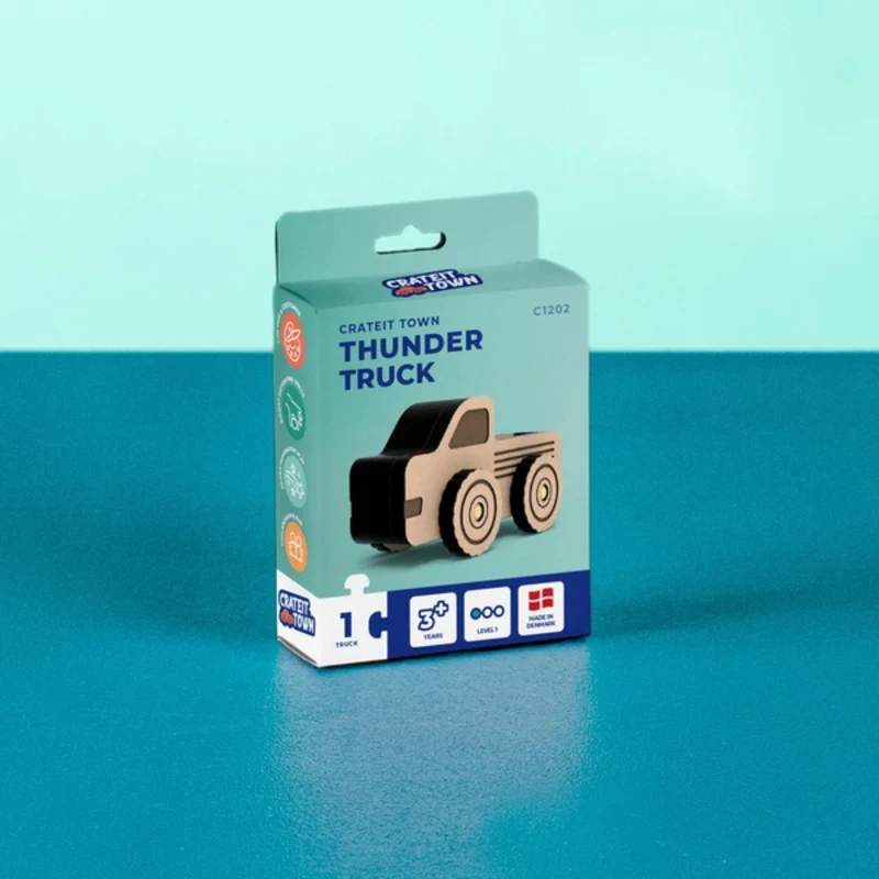 Crateit Town Wooden Legetøj Thunder Lastbil