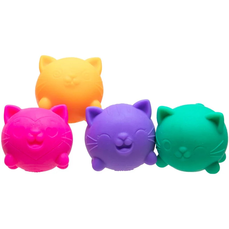 NeeDoh Teenie Cool Cats 4 -Pack CDU