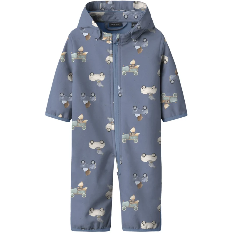 Name It Country Blue Cute Explorer Nbmalfa08 Softshell Dragt AOP Fo