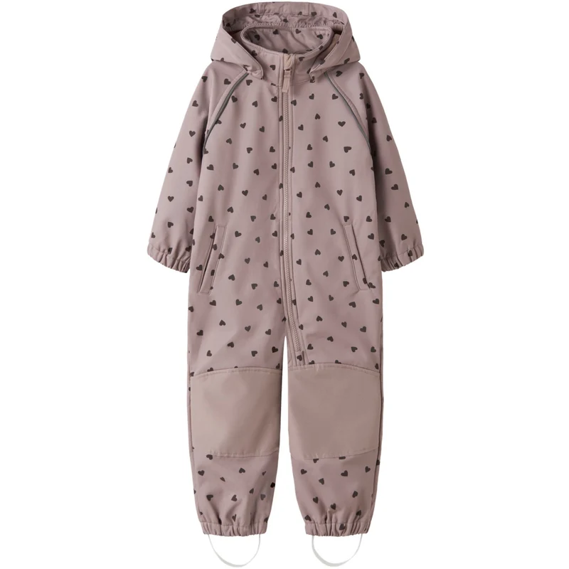 Name It Woodrose Hearts Nmfalfa08 Softshell Dragt AOP 1Fo Noos