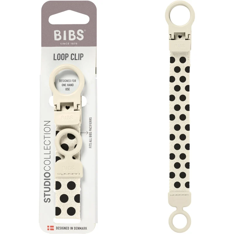 Bibs Ivory Black Studio Suttesnor Loop Polka Ivory Black