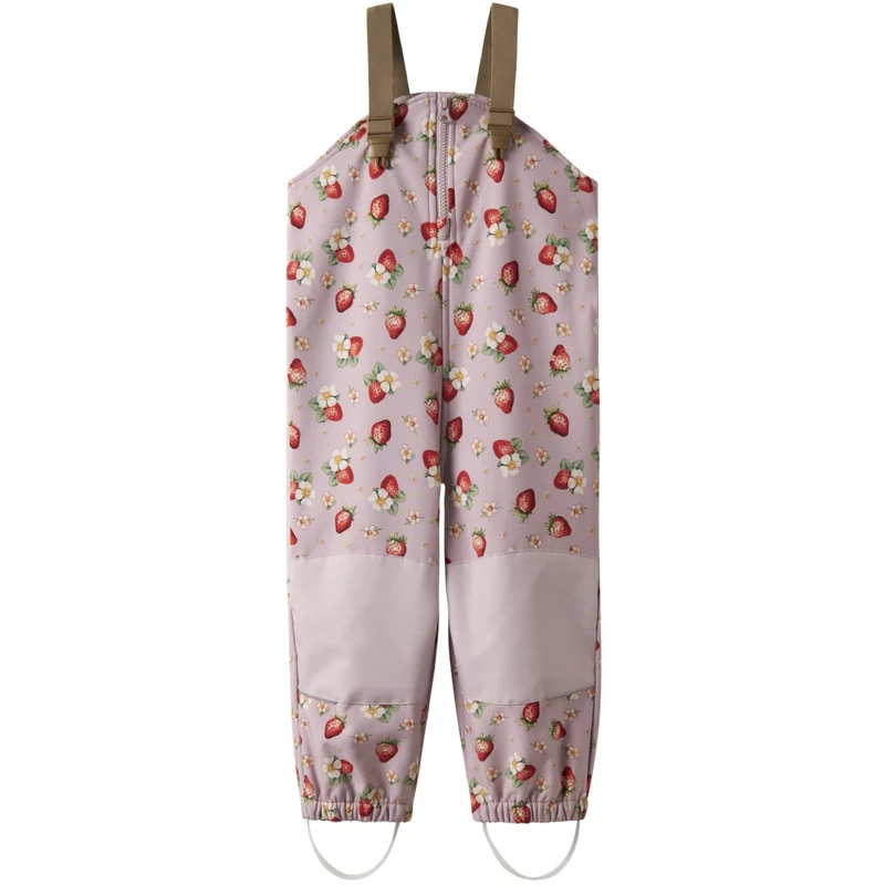 Name It Keepsake Lilac Strawberry Nmfalfa08 Softshell Smækbukser Aop Fo