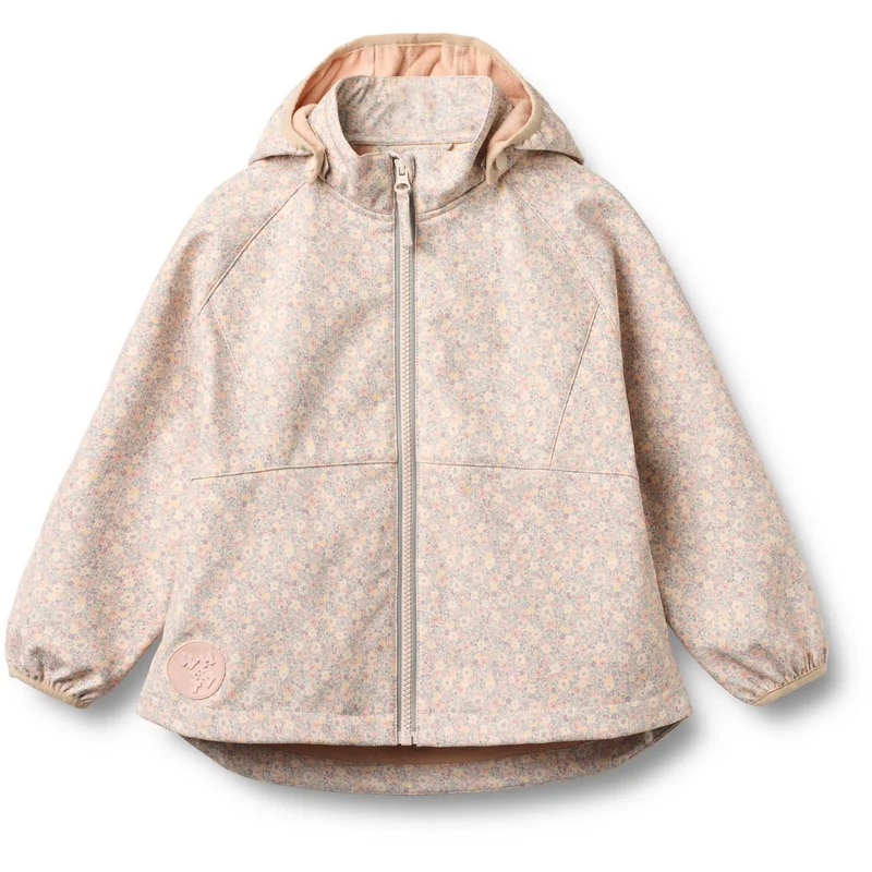 Wheat Rose Shadow Flowers Softshell Jakke Mitta