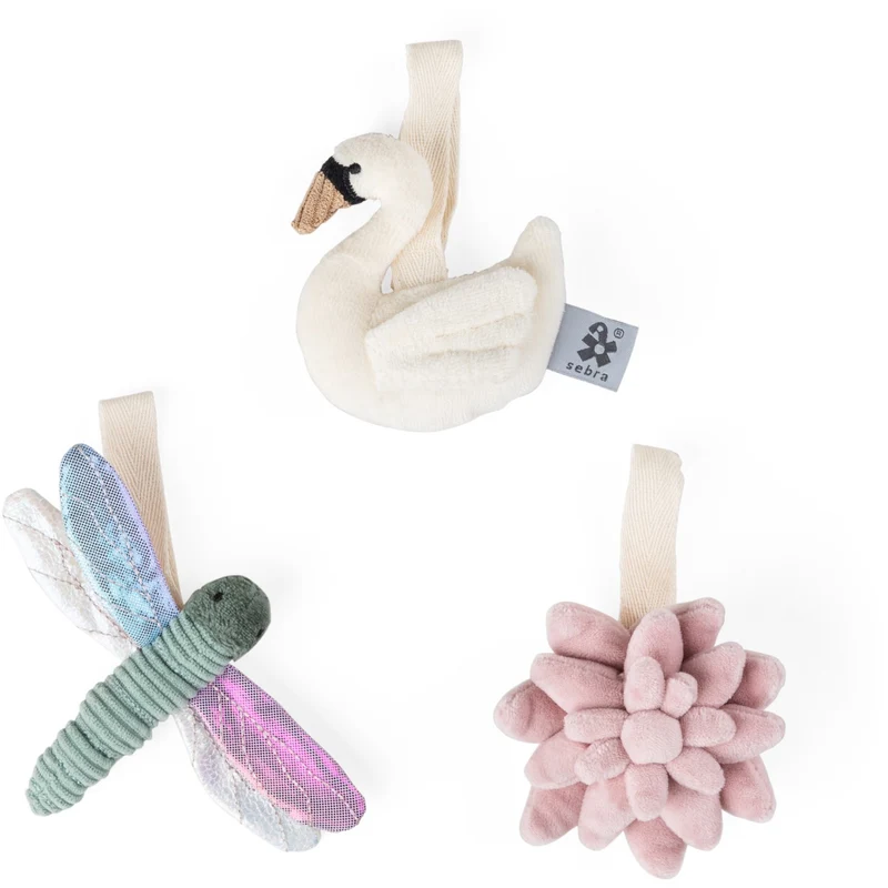 Sebra Multi Flower/Dragonfly/Swan Aktivitetslegetøj 3-Pak