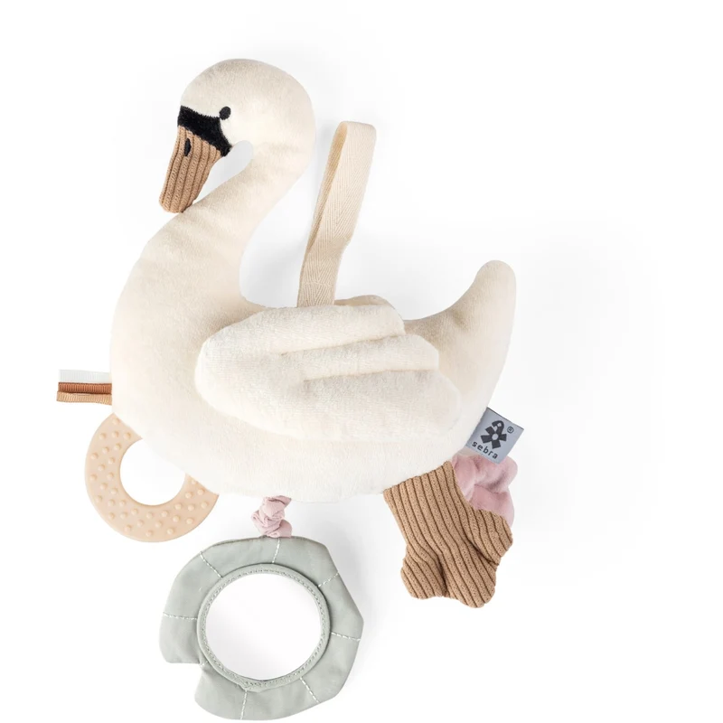 Sebra Beige Swan Hængende Aktivitetslegetøj