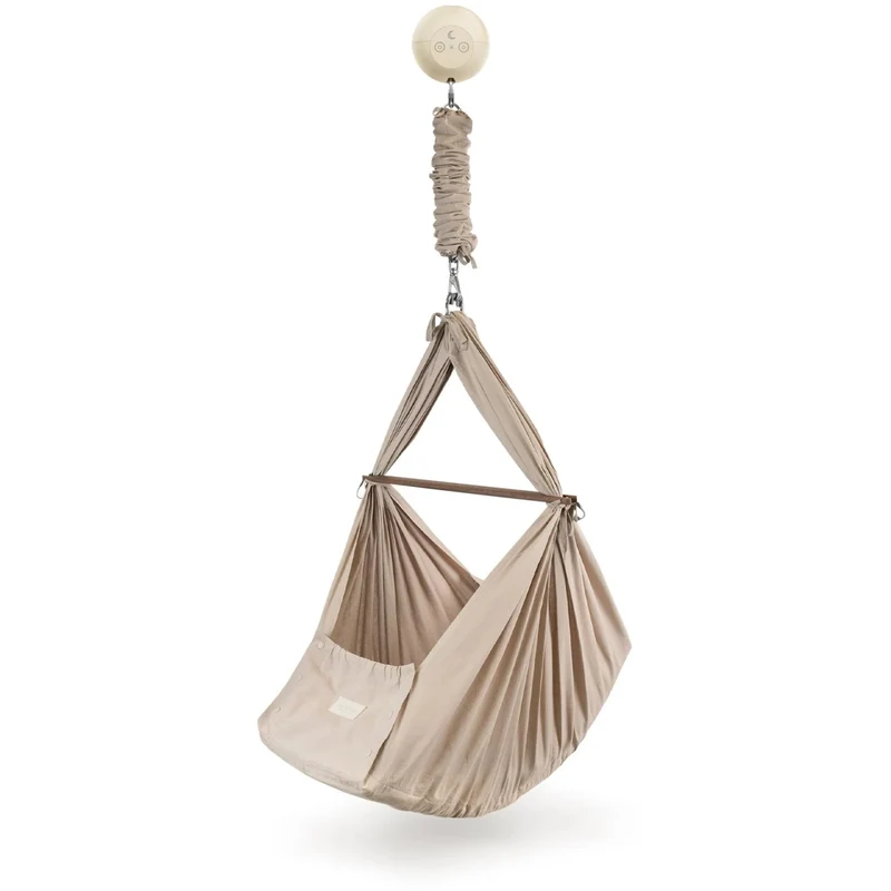 Moonboon Earth Slyngevugge med Motor Essential Bundle - Warm Sand
