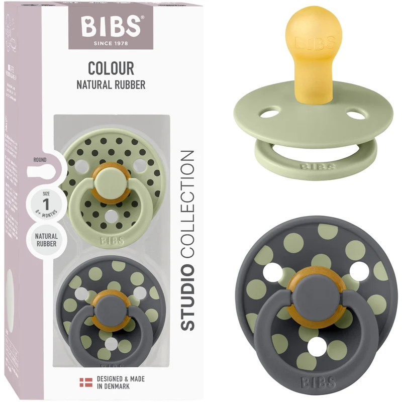 Bibs Sage/Iron Sut Studio Colour 2-Pak Polka Latex