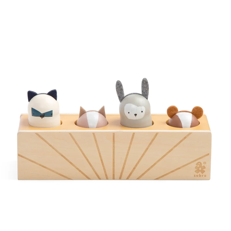 Sebra Woodland Pop Up Legetøj Wooden