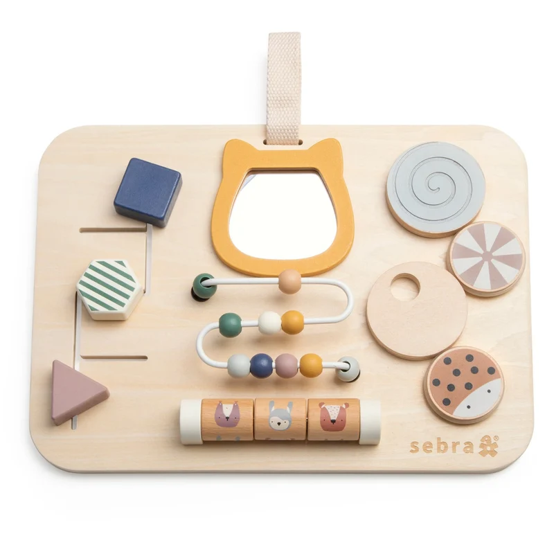 Sebra Woodland Aktivitetspanel Wooden