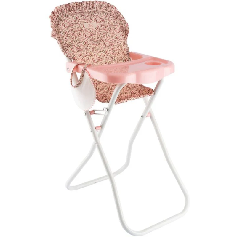 Así Martina Kollektion - Højstol Med Bakke Og Hagesmæk, Til Dukker 36–46 Cm