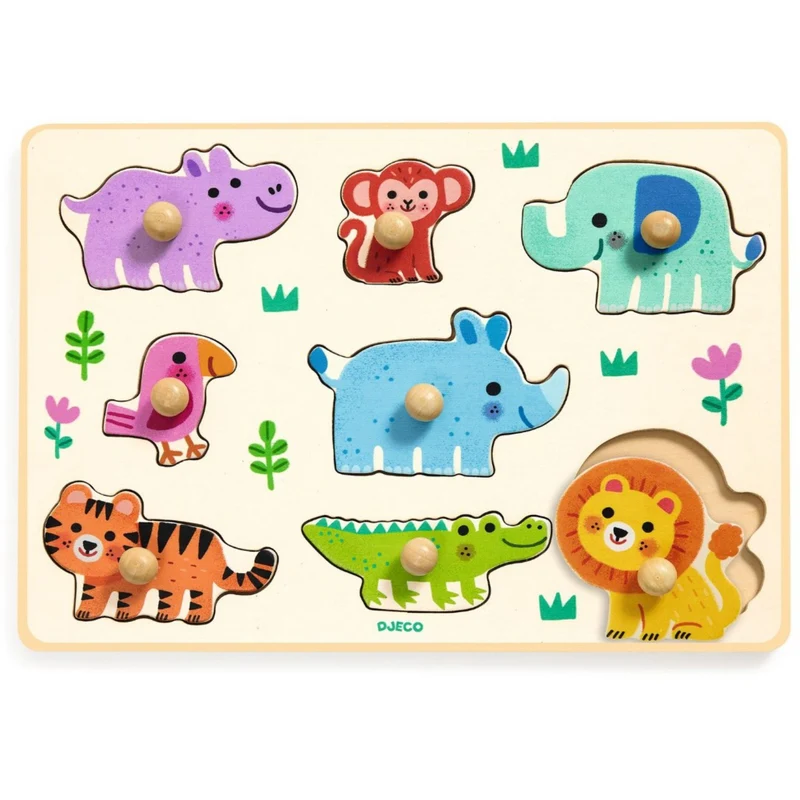 Djeco Hippo'N'Co, Knoppuslespil