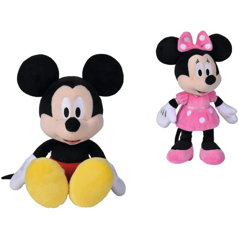 Simba Toys Disney Mickey eller Minnie Mouse Bamse (20 Cm) asst.