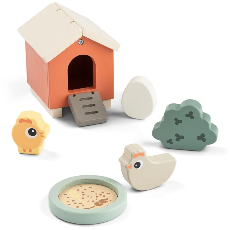 DonebyDeer Colour Mix Tiny Farm Legesæt Clucky