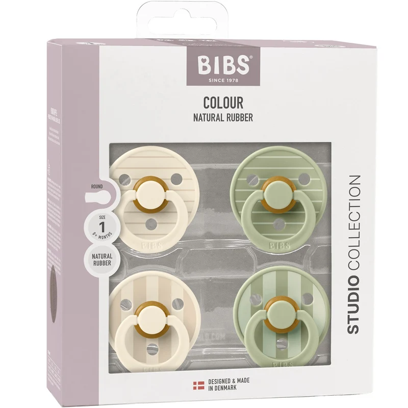 Bibs Pin Ivory Vanilla Mix/Pin Sage Mix Sut Studio Colour 4-Pak Latex