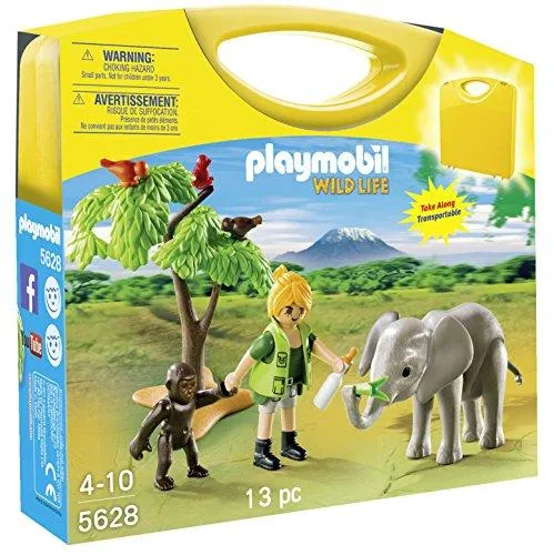 PLAYMOBIL Wild Life 5628 African Safari Carrying Case Playset