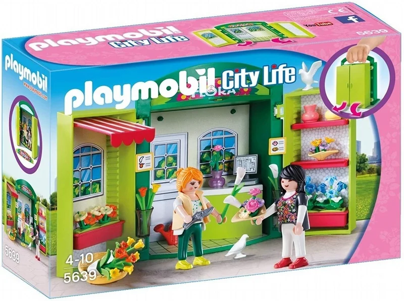 Playmobil 5639 City Life Flower Shop Play Box