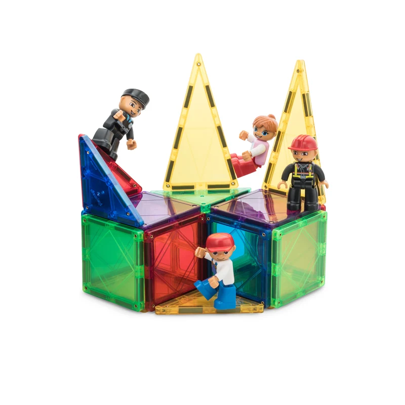 ToyVs Magnetic Toy Figures with Firefighter, Nurse, Policeman, Builder