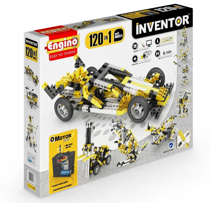 Engino Inventor Motorized 120-in1 Models Stem