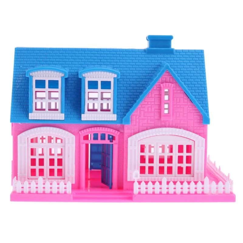 Plastic 3D Puzzled Dolls House Furniture Accessory Kit Miniature Building House Toys for Girls Children Birthday Gifts