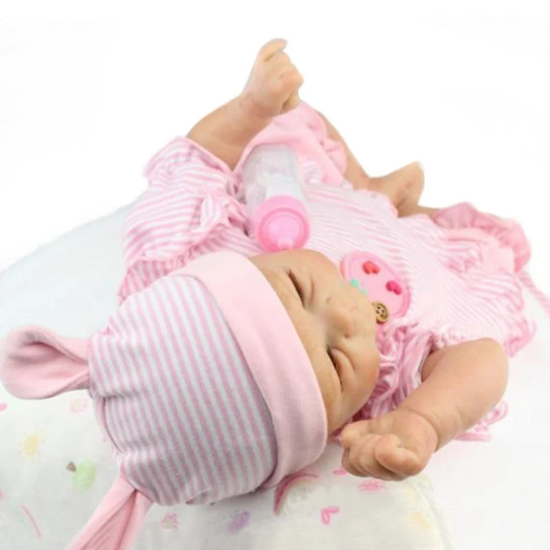 17 Realistic Reborn Baby Doll Lovely Newborn Baby Doll Soft Silicone Handmade
