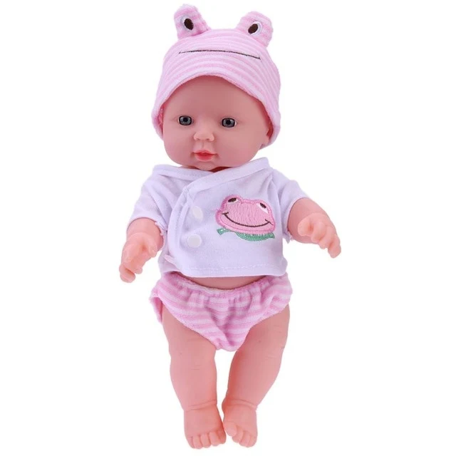 Newborn Black Reborn Doll Baby Simulation Soft Vinyl Children Lifelike Dolls Girls Pretend Play Toys for Birthday Gift
