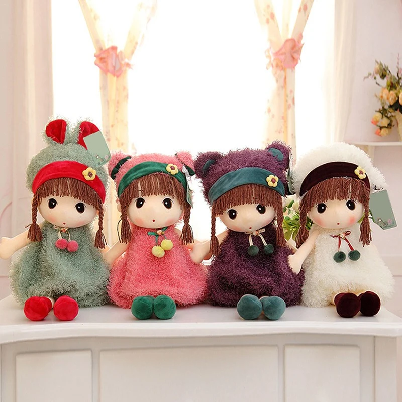 Doll Kid Lovely Gift Kids Toys Dolls Cloak Ragdoll Plush Toys Stuffed Animal