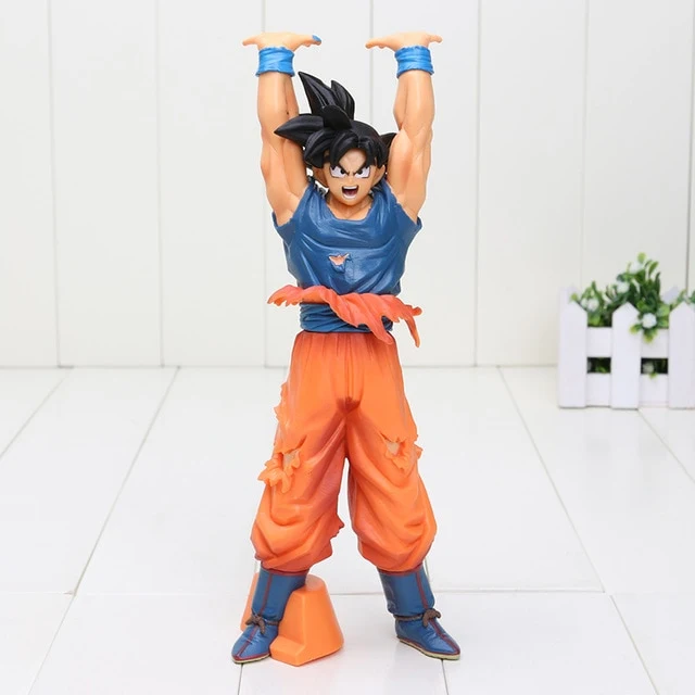 24cm Anime Dragon Ball Z Son Goku Genki Dama Spirit Bomb Action Figure Kakarotto Collection Model Kids Toy