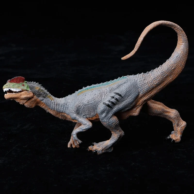 2018 New 1PC Mouth Movable Dinosaur Action Figure Toys Hand Puppet Dilophosaurus Kids Educational Model
