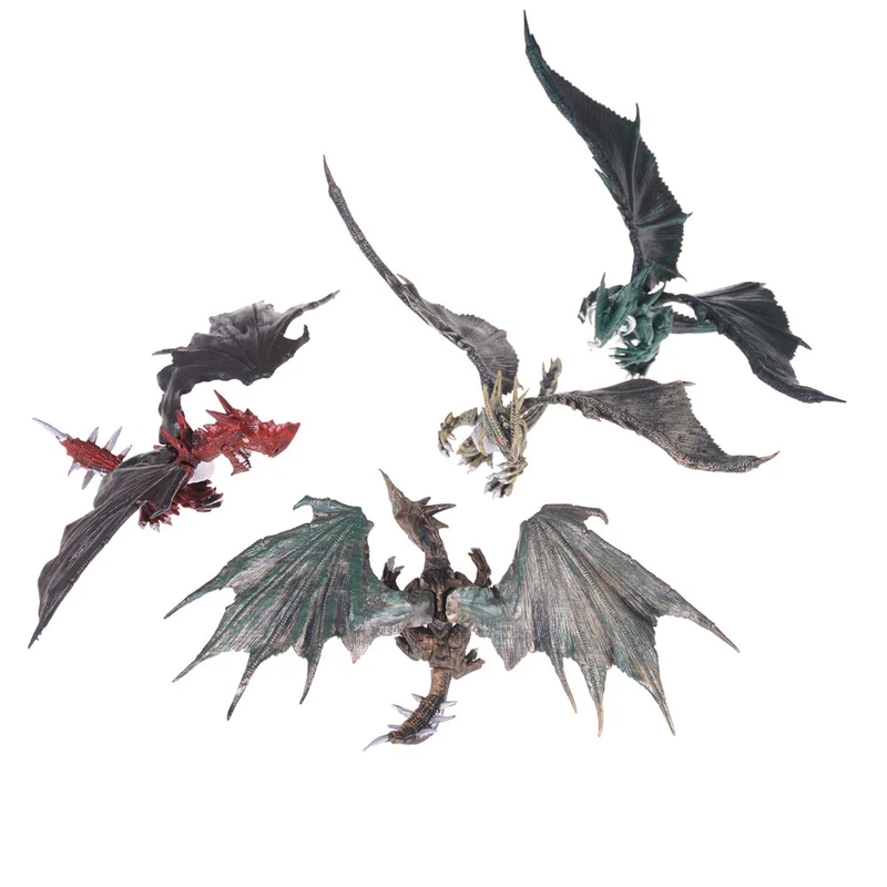 DIY Assembling Dragons with Wings Dinosaur Action Figures Classic Toys Educational Toy for Children Baby Gifts 1PC Random