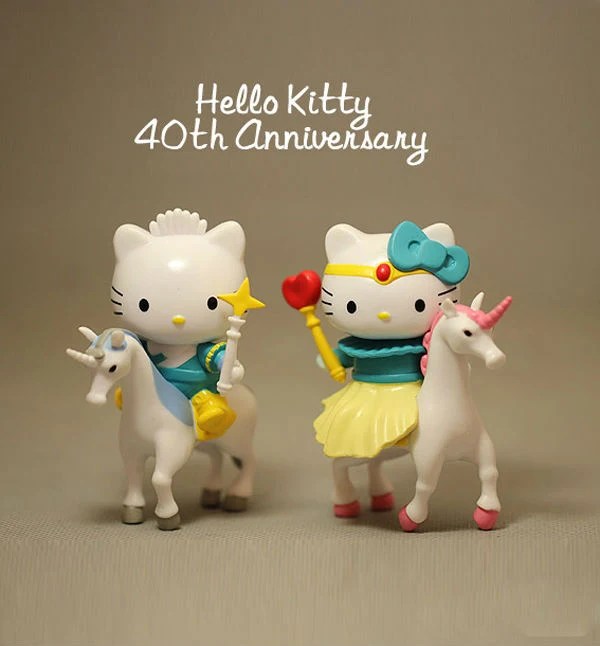 N002 model Anime Hello Kitty Figures Set Sanrio Gift Action Figure Toys Figurines anniversary Model birthday gift to children