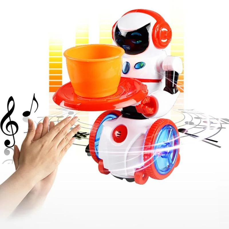 Dance Walking Lights Automaton Toy Kid Gesture Action Figure Toy Intelligent Remote Control Automaton Toys for Children Birthday