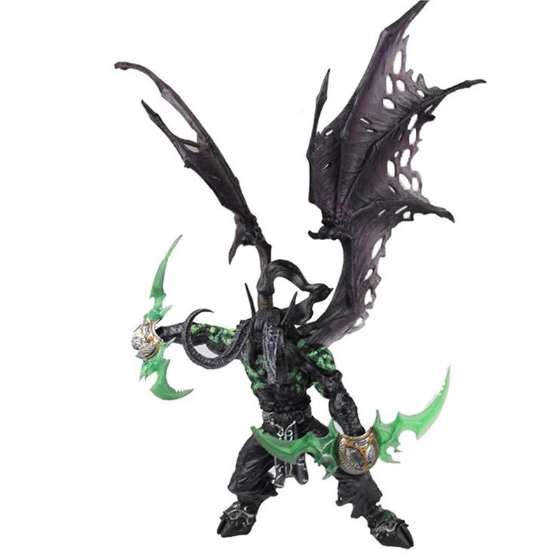 World of Warcraft Collector Action Figure Demon Hunter Illidan Stormrage Statue PVC Collection Model Toy Gifts Doll