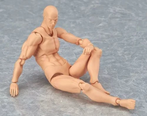 Figma Male Action Figure W Muscular Man Body 2.0 Type Muscular Body