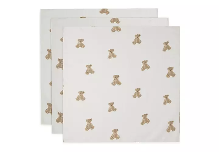 Muslinfilt Teddy bear 3-pack