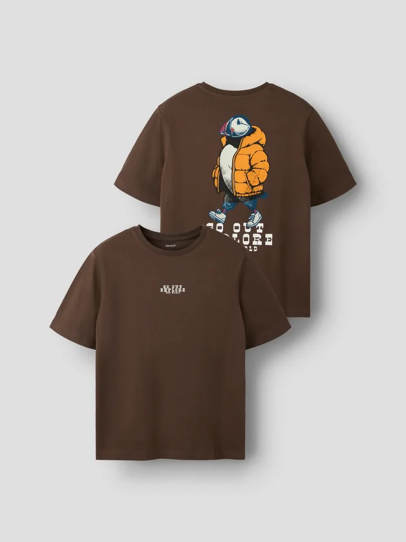 T-shirt Logan, brun