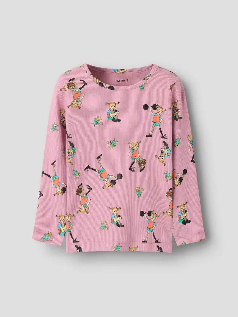 Tröja Pippi Långstrump, Ara, rosa