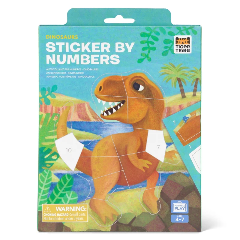 Sticker by Numbers, dinosaurs