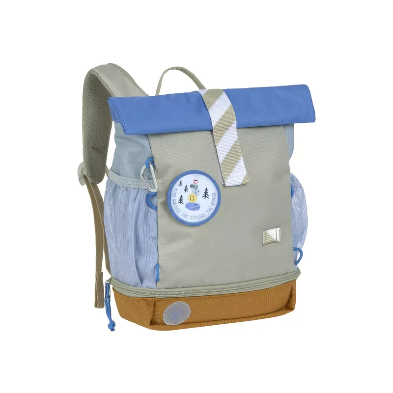 Ryggsäck mini rolltop sunny explorer grön/blå