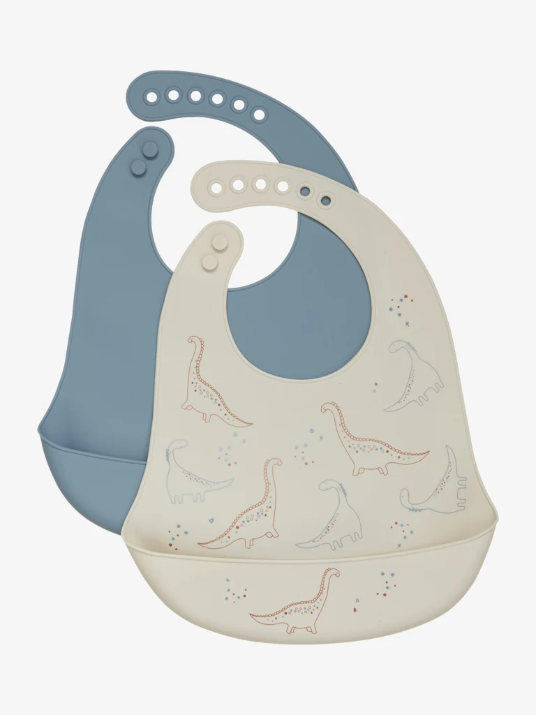 2-pack haklappar i Silikon, Dino