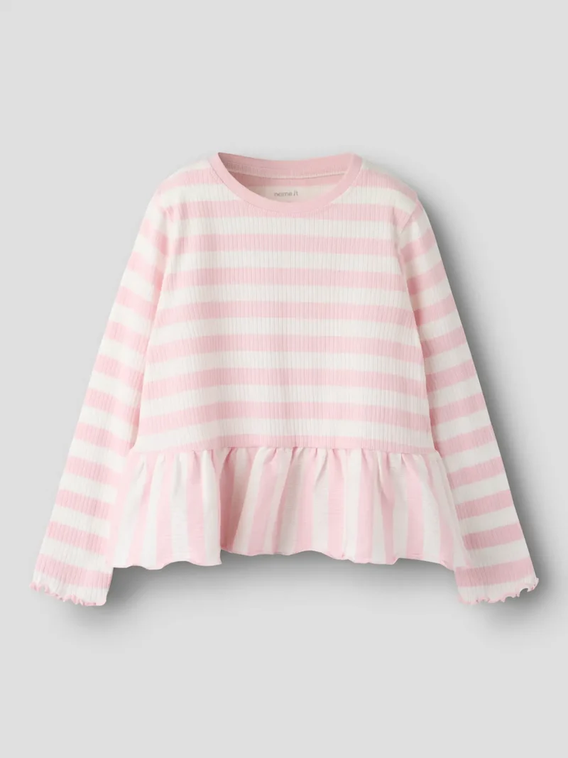 Nilje topp peplum, rosa