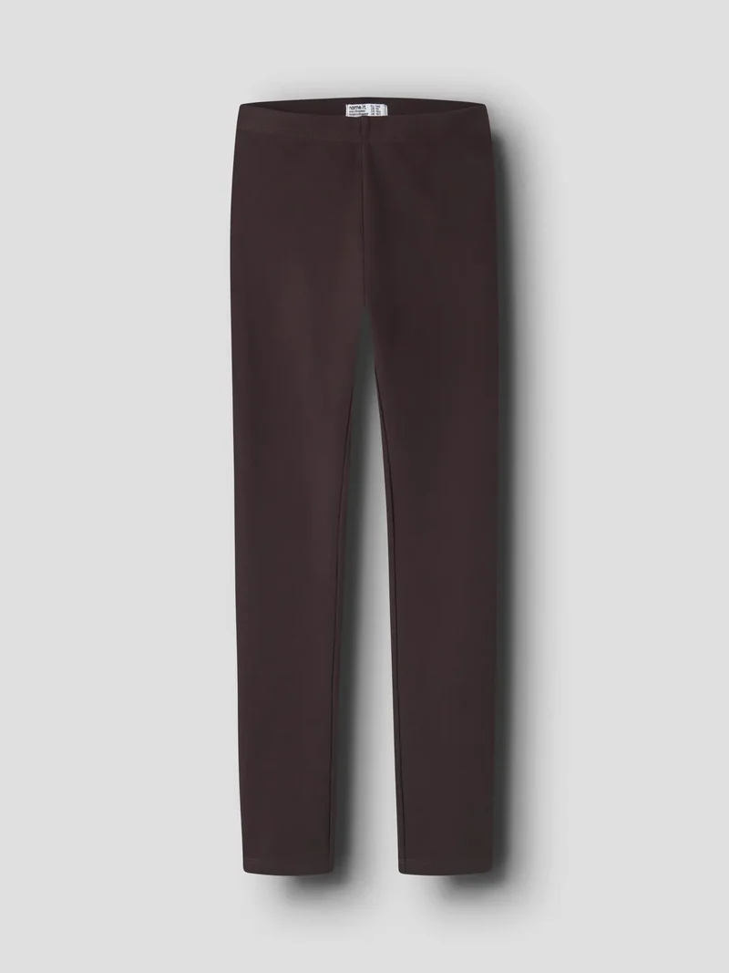 Leggings Davina med borstad insida, chokladbrun