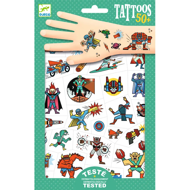 Tatueringar Heroes vs villains