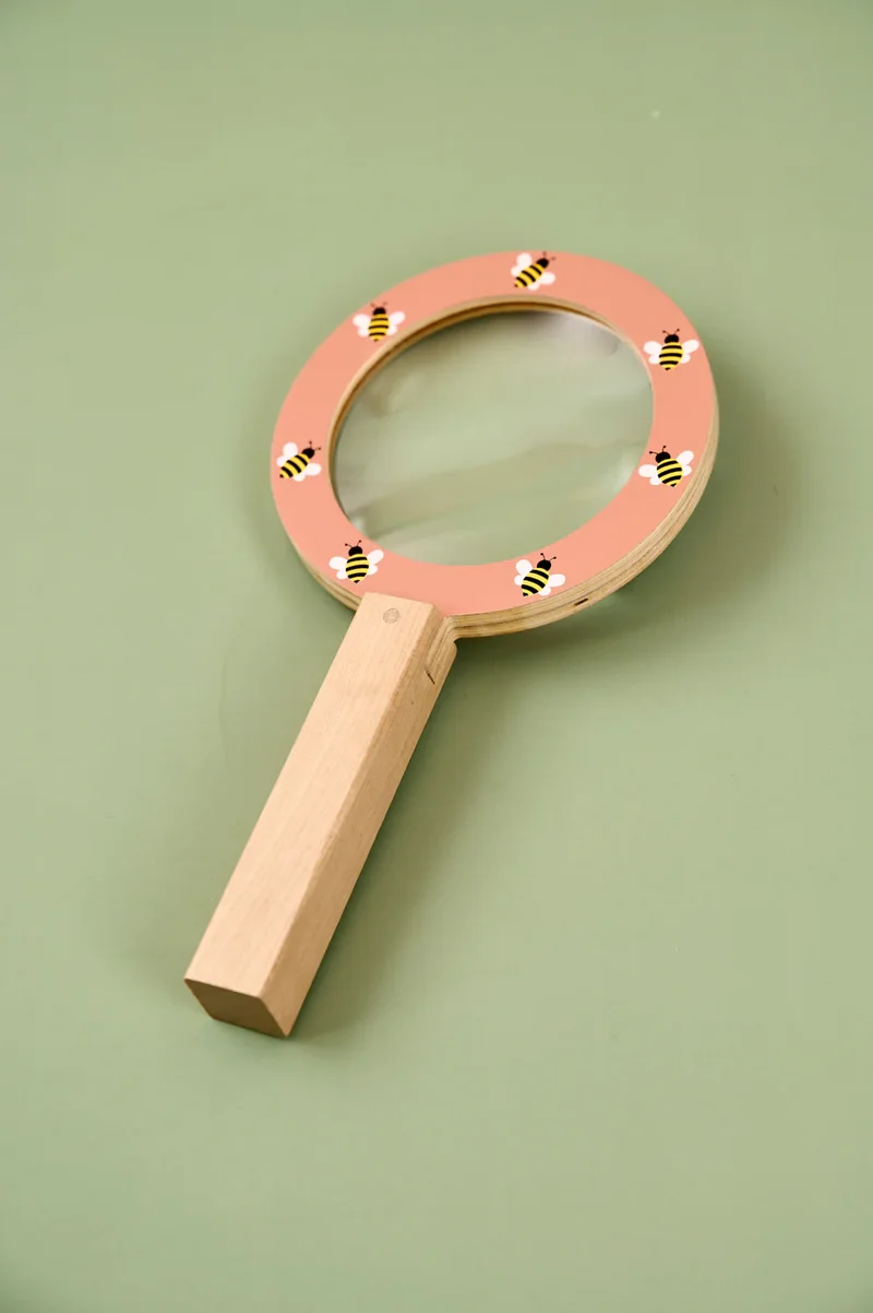 Förstoringsglas, rosa