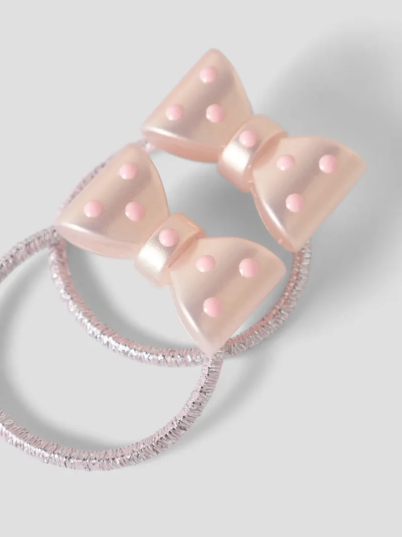 2-pack hårsnoddar, rosetter