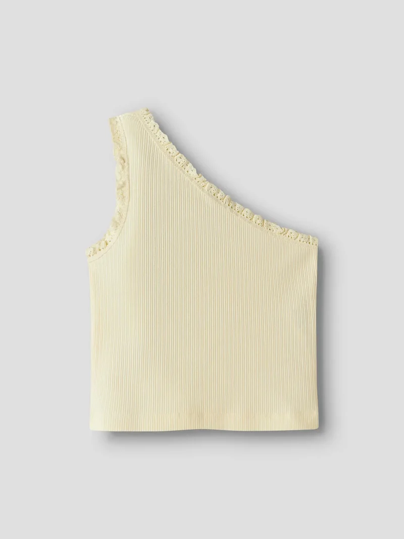 Jabina oneshoulder top, pear sorbet