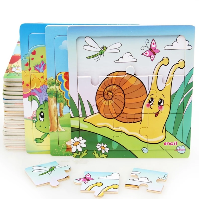 Children's Wooden Jigsaw Puzzles Toys Education And Learning Classical Toys Jigsaw Puzzles For Children playing