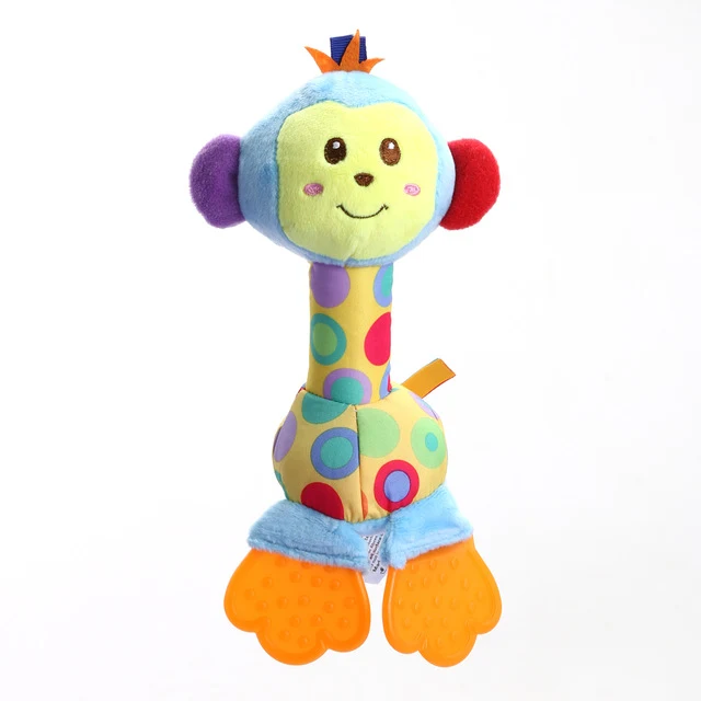 Kids Baby Toys Soft Plush Doll Animals Handbells Teether Toys for Children Newborns Stuffed Doll Baby Toy Rattles 6 Styles